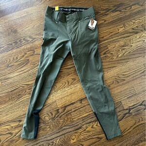 Kerrits Forest Green Full Seat breeches. Riding pants New. Lg